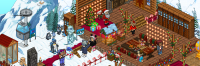 Weihnachten in Habbo: Reise zum Habbo-Ski-Chalet