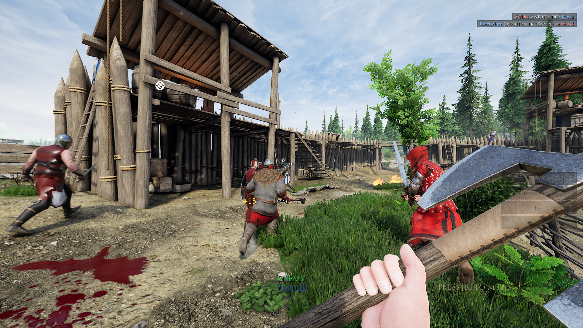 Mordhau карта для тренировки