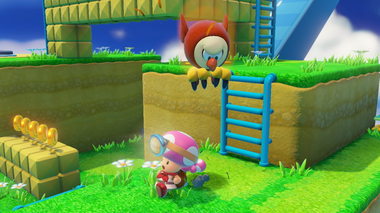 Toadette mischt kräftig mit in Captain Toad: Treasure Tracker.