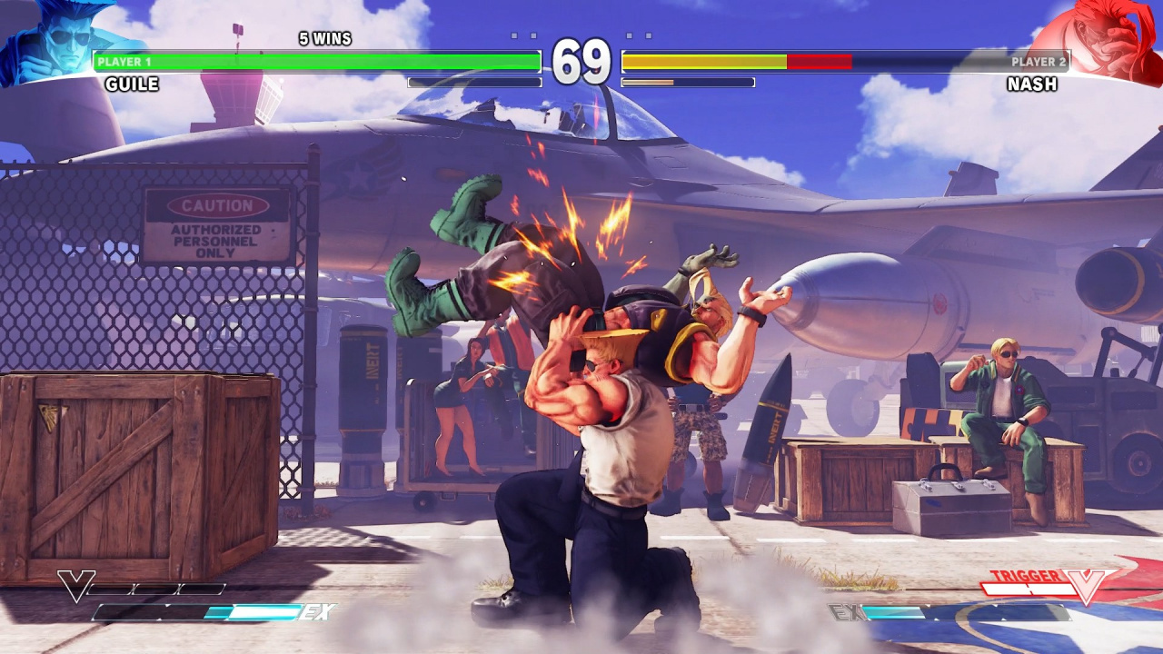 Ultra Street Fighter IV - PS4 Guile sonic boom glitch - video