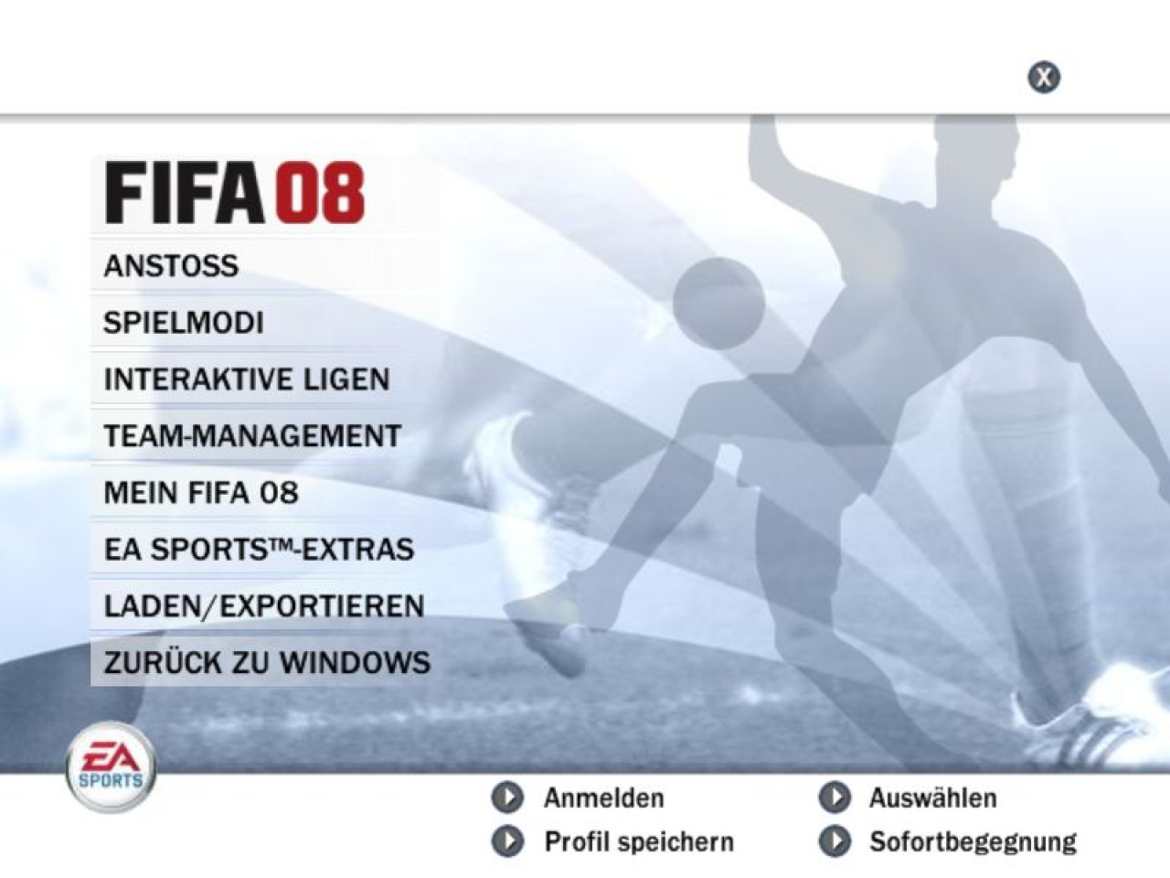 Fifa режимы. ФИФА 08. FIFA 08 меню. FIFA 8 меню. ФИФА 2008 меню.