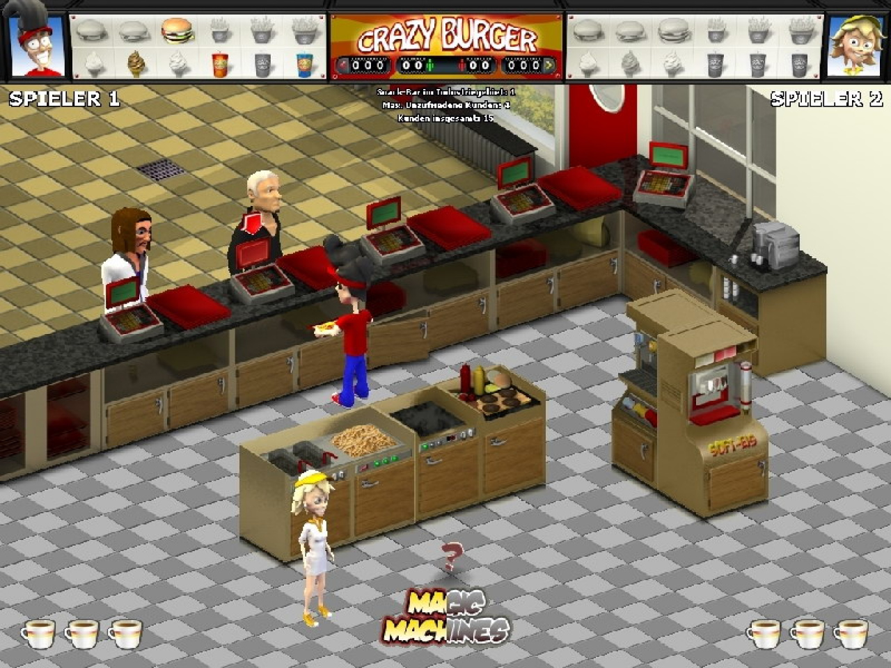 Crazy Burger Computer Games PC CD ROM Windows Restaurant Food