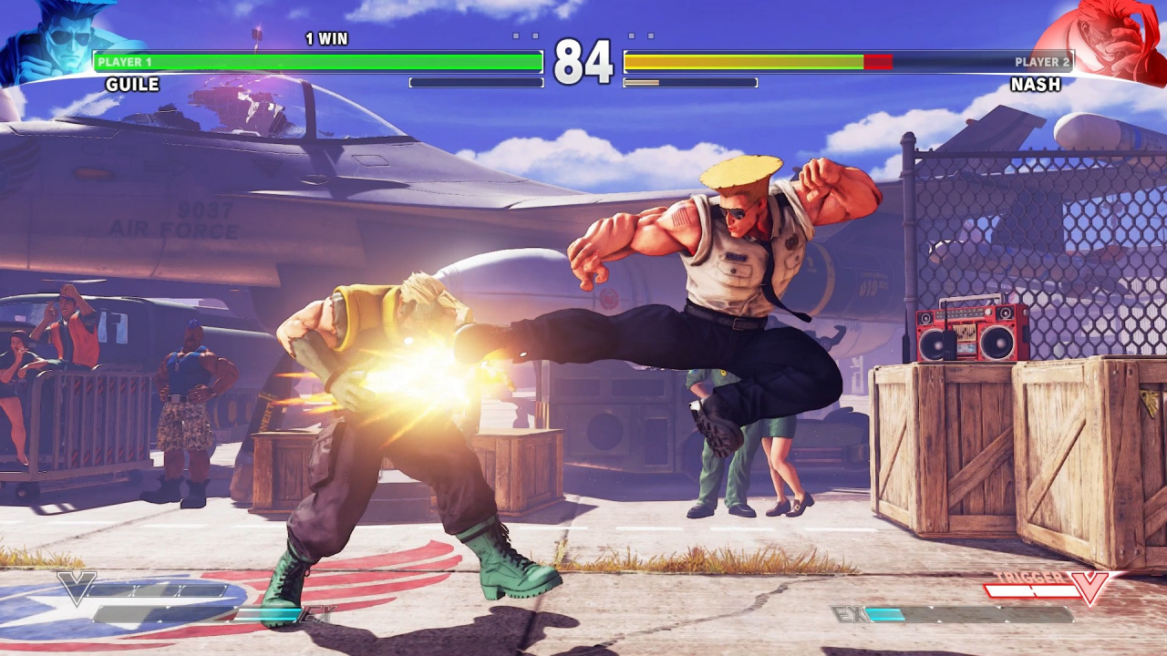 Ultra Street Fighter IV - PS4 Guile sonic boom glitch - video