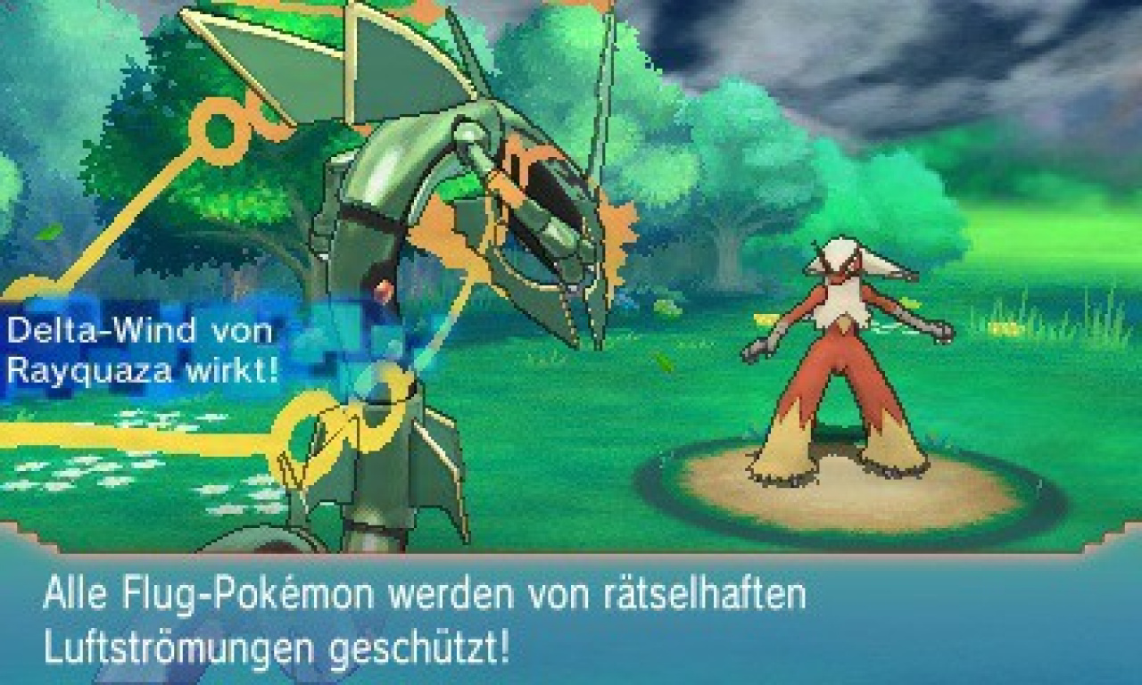 In Pokemon Omega Rubin Und Pokemon Alpha Saphir Kann Rayquaza Eine Mega Entwicklung Durchfuhren Media Screenshots Dlh Net The Gaming People