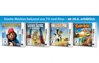 Paddington Bär, Lucky Luke, Garfield und Yakari ab 26. Juni für Nintendo 3DS