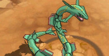 Das Legendäre Pokémon Rayquaza erscheint neben Groudon und Kyogre in Pokémon Omega Rubin und Pokémon Alpha Saphir