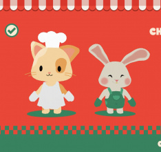 Cat&Rabbit Pizza Farming