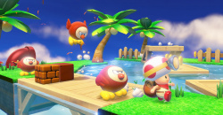 Toadette mischt kräftig mit in Captain Toad: Treasure Tracker