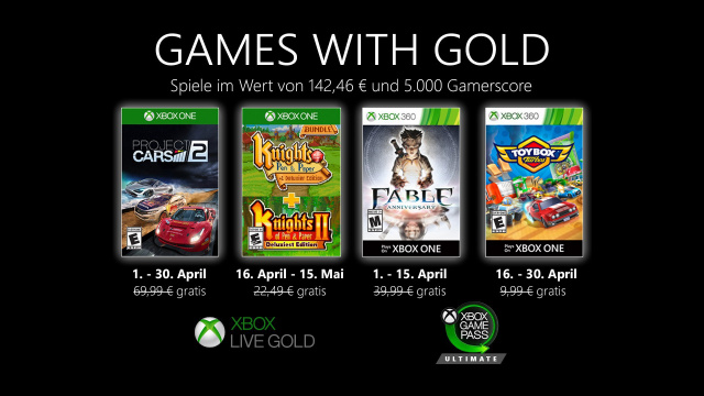 Games with Gold: Diese Spiele gibt es im April gratisNews  |  DLH.NET The Gaming People