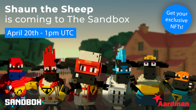 Shaun the Sheep® Gaming NFTs dropon The Sandbox NFT MetaverseNews  |  DLH.NET The Gaming People