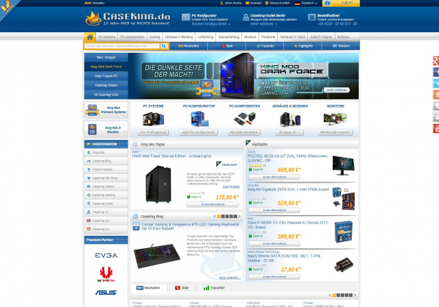 Caseking erstrahlt in neuer OptikNews - Branchen-News  |  DLH.NET The Gaming People