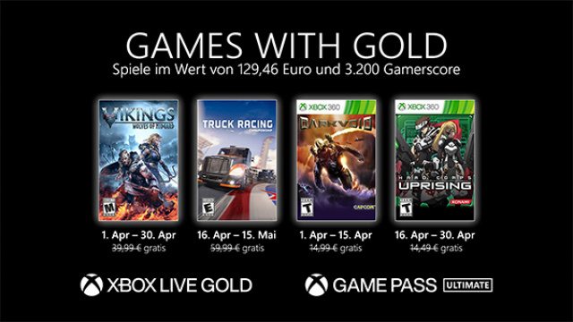 Xbox Gold Spiele April 2021 Xbox Gold Spiele April 2021