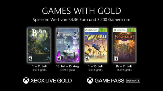 Games with Gold: Diese Spiele gibt es im Juli gratisNews  |  DLH.NET The Gaming People