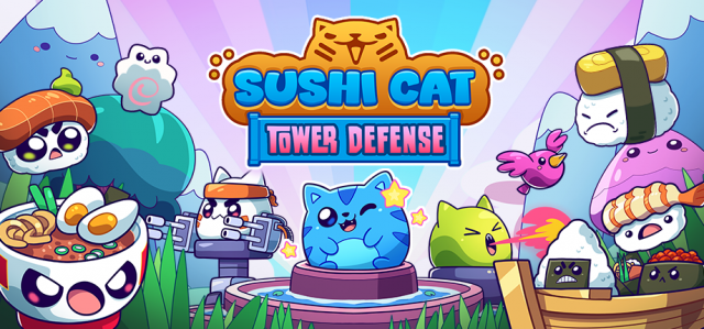 Armor Games Studios Announces Sushi Cat Tower DefenseNews  |  DLH.NET The Gaming People