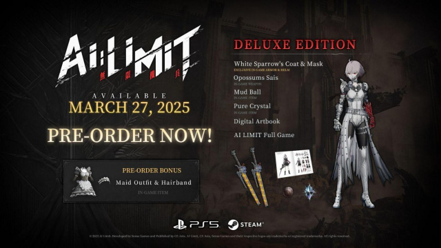 PRE-ORDER AI LIMIT ON PS5 AND STEAM TODAYNews  |  DLH.NET The Gaming People