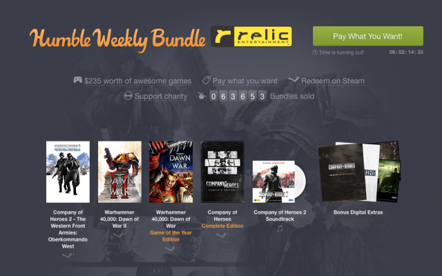 Humble Bundle Featuring Relic Games – Warhammer, Company of Heroes, and MoreVideo Game News Online, Gaming News