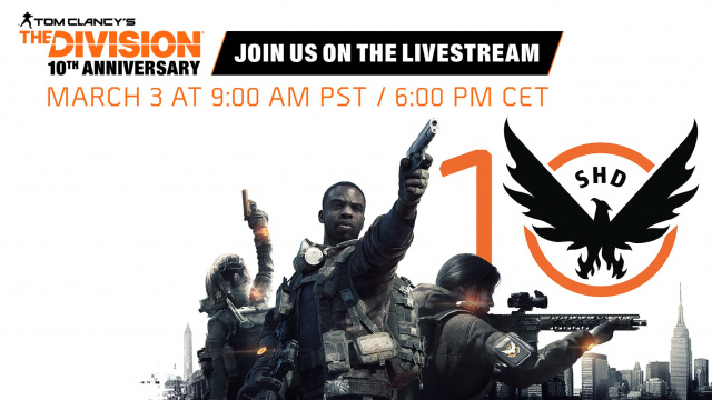 10 Jahre The Division - Jubiläums-Stream am 3. März