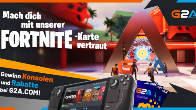 G2A mit erster Fortnite-Map und Steam Deck Gewinnen