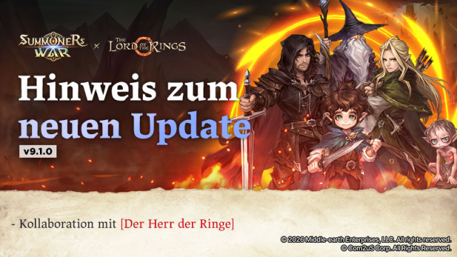 Com2uS veröffentlicht Update mit Kollaboration zwischen Summoners War und Der Herr der Ringe