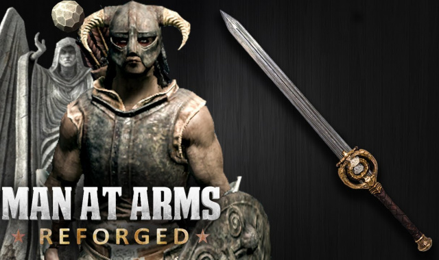 Man At Arms Is At It Again: Dawnbreaker From Skyrim Is In The Forge