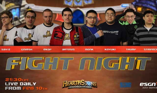 HearthStone kehrt in den Fokus der eSport-Pro-Gaming Show Fight Night zurück