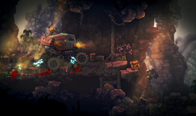 Run & Gun Platformer, Zombotron, Pits Zombies Against Chainguns