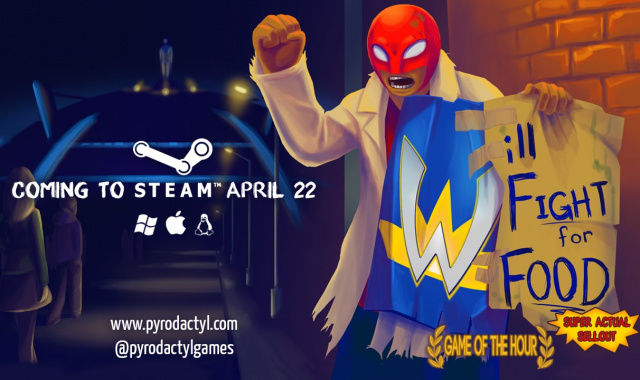 Will Fight For Food: Super Actual Sellout: Game of the Hour Coming to Steam April 22