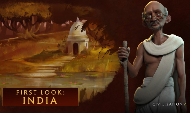 Mahatma Gandhi leads India in Civilization VI